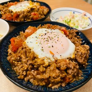 ちひろの作ってみた!投稿(【ワンパン♪トマトとピーマンのタコライス風丼】子供爆食♡︎)