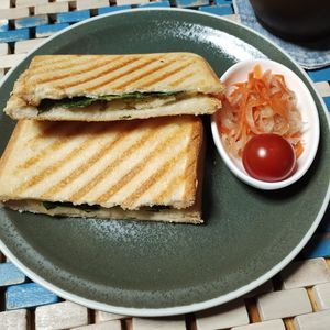 M＊Pの作ってみた!投稿(明太ポテトホットサンド)