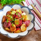 さつまいもとエリンギの甘辛バター炒め