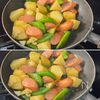 【ウインナーとポテト、豆野菜のガーリックソテー】お酒に合う♪の工程4