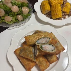 yの作ってみた!投稿(【ぷりぷり海老春巻き】パリッとぷりッと食感が美味しい♡)