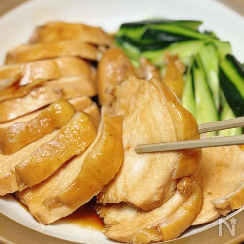 【鶏むねチャーシュー】煮込み時間ぱぱっと♪冷めてもおいしい♡