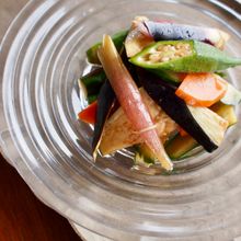 切って漬けるだけ!5分で完成!【夏野菜のポリポリ醤油漬け】