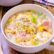 【ベーコンキャベツのふわたまコーンスープ】食べる満腹スープ♡