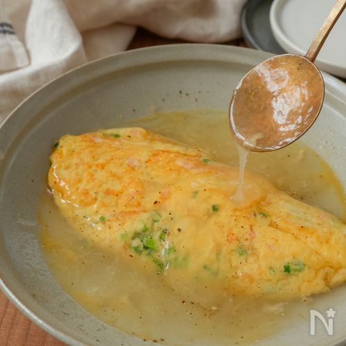 味つけひとつ、あんかけかに玉風