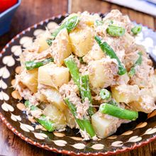 【じゃがいもといんげんのツナマヨ和え】レンジで完成♡簡単副菜