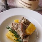 豚肉とパイナップルのローズマリー煮