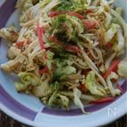 えのきとキャベツの焼きそば風