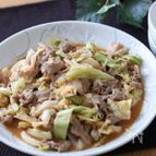 焼肉のたれでお手軽に♡豚こまとキャベツのにんにくマヨソテー