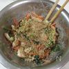 レンジで【ささみと小松菜の梅マヨ和え】さっぱり!お弁当にも!の工程3