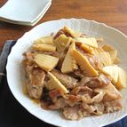 旨味たっぷり◎ごはんがすすむ☆たけのこと豚肉の生姜焼き