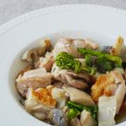 苦みとホック利ハーモニー！菜の花とれんこんのチキンソテー