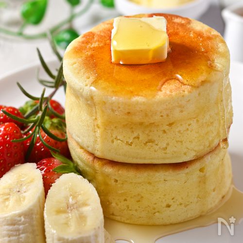 【厚焼きホットケーキ】昔懐かしい喫茶店風♪