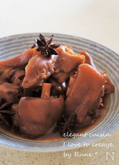 お肌がプルルン♪豚のスターアニス黒糖煮
