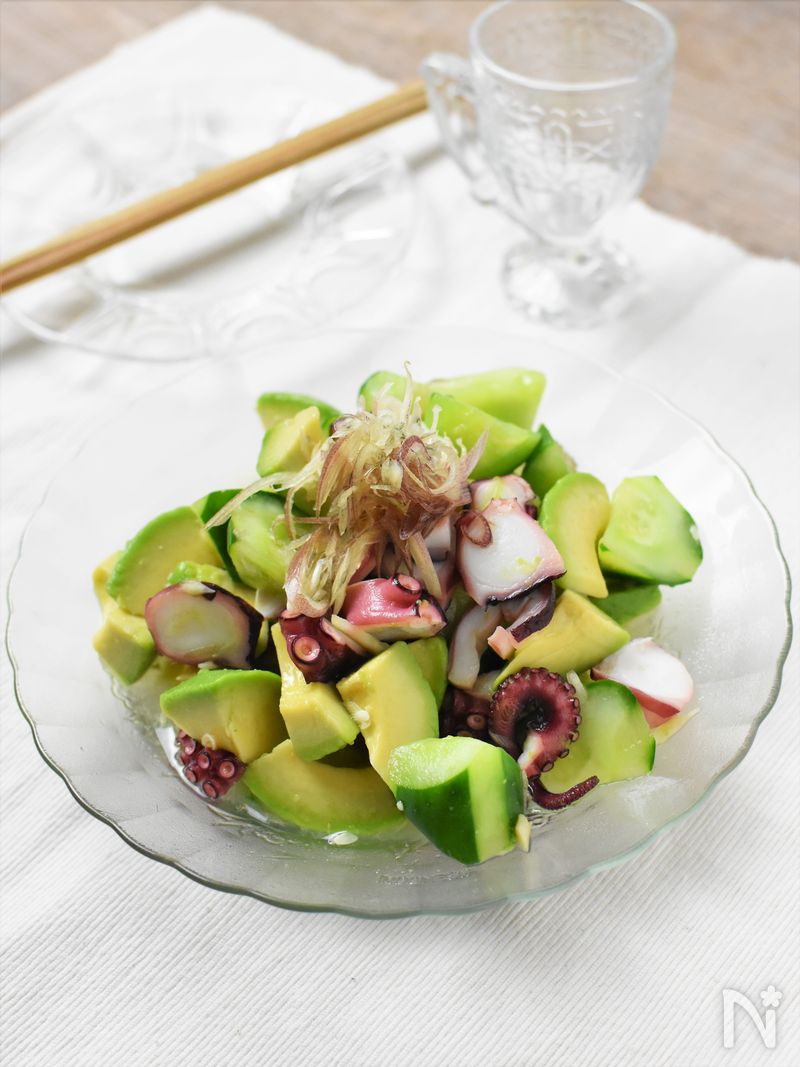 ケトアボカドキュウリのサラダのレシピ