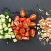 【レンジでしっとり】ささみと夏野菜のパワーサラダの工程2
