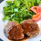 【こっそり糖質補給！】ごはん入りレンコンハンバーグ