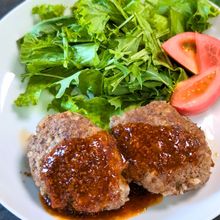 【こっそり糖質補給！】ごはん入りレンコンハンバーグ