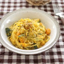 かぼちゃの塩麹クリームパスタ