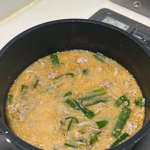 kanaの作ってみた!投稿(崩し豆腐ともやしの担々風ごま味噌スープ【#1品満足ご飯】)