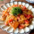 ポン酢で簡単！【鶏肉のトマト南蛮漬け】暑い日に食べたい♪