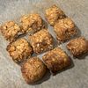 りんご飴の作ってみた!投稿(ザクほろ♡オートミールときなこのキューブクッキー)