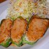あすかの作ってみた!投稿(【ピーマンの肉詰めの甘辛照り焼き】裏ワザで絶対失敗なし！)