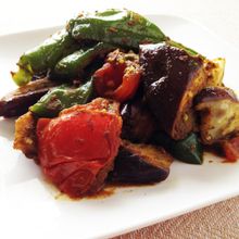 激辛!夏野菜のインド風炒め