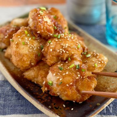 しっとりジューシーささみの甘辛からあげ