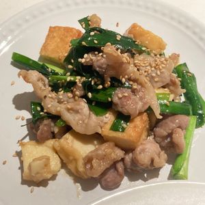すみれの作ってみた!投稿(【厚揚げ豚ニラみそ炒め】10分で完成！ご飯が進む♡)