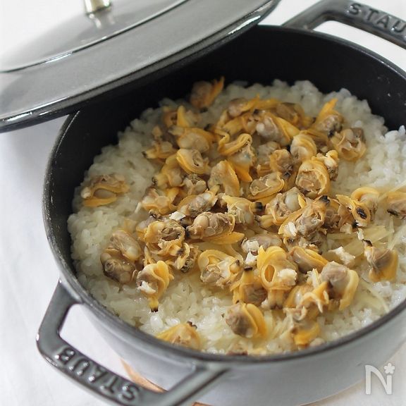 あさりと新生姜の炊き込みご飯