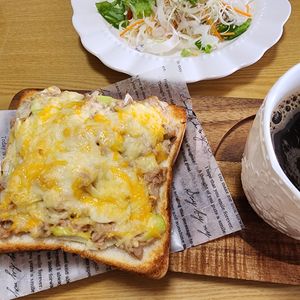 ナムディの作ってみた!投稿(やみつき♡ツナと長ねぎのチーズトースト)