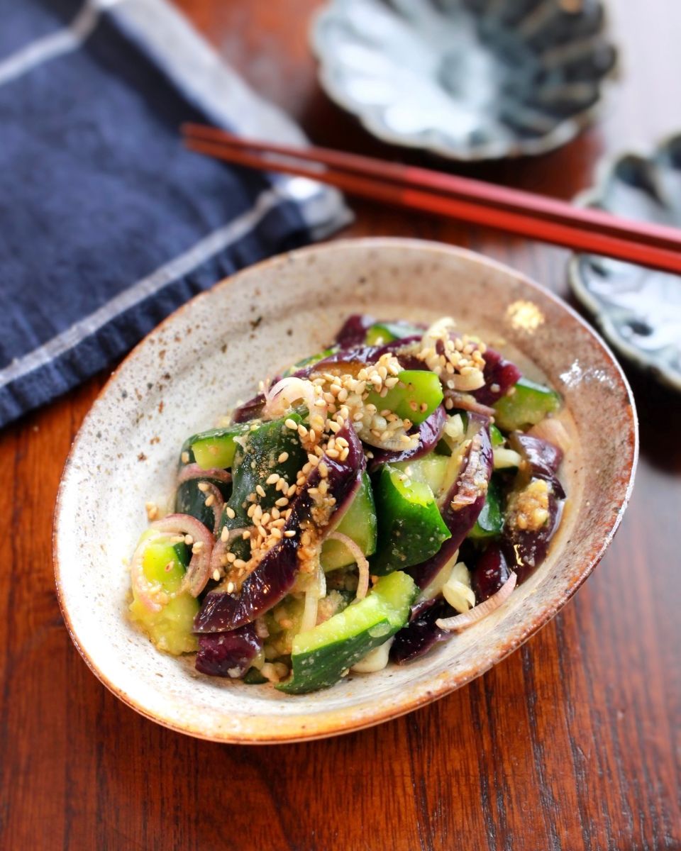 茄子と叩ききゅうりの香味和え レンジで簡単 レシピサイト Nadia ナディア プロの料理家のおいしいレシピ