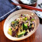 【茄子と叩ききゅうりの香味和え】レンジで簡単！