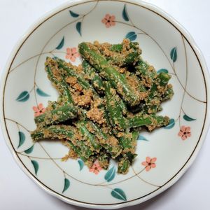 ふうかの作ってみた!投稿(インゲンの胡麻和え（あれば嬉しい副菜）)