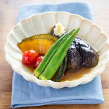 夏野菜の揚げびたし