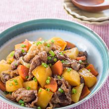 レンジで完成！焼肉のたれで肉じゃが