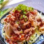 玉ねぎたっぷり♪豚こまのマヨ照り焼き