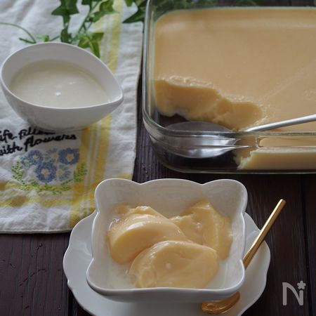 ミルクたっぷり 簡単 ゼラチンプリンのミルクソース By 河埜 玲子 レシピサイト Nadia ナディア プロの料理家のおいしいレシピ