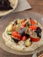 さっぱり夏野菜！ぶっかけそうめん