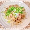 にゃ〜むずの作ってみた!投稿(ご飯もお酒も進む!『炒めもやしと豚肉の旨だれ~温玉のせ~』)