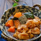 柔らか鶏肉とかぼちゃのとろみ煮