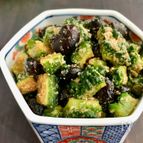 食感が楽しい！角切りゴーヤと黒豆のごま和え