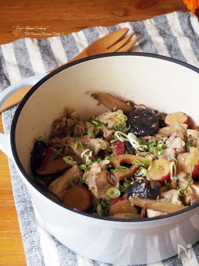 秋野菜の肉豆腐