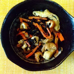 チョロリスの作ってみた!投稿(簡単副菜『レンジで作る☆ひじきの煮物』)