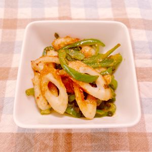 ビートの作ってみた!投稿(【ピーマンとちくわのごま味噌炒め】#作り置き#お弁当にも)