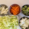 ほっこり【鶏ひき肉と冬野菜のあんかけ】の工程1