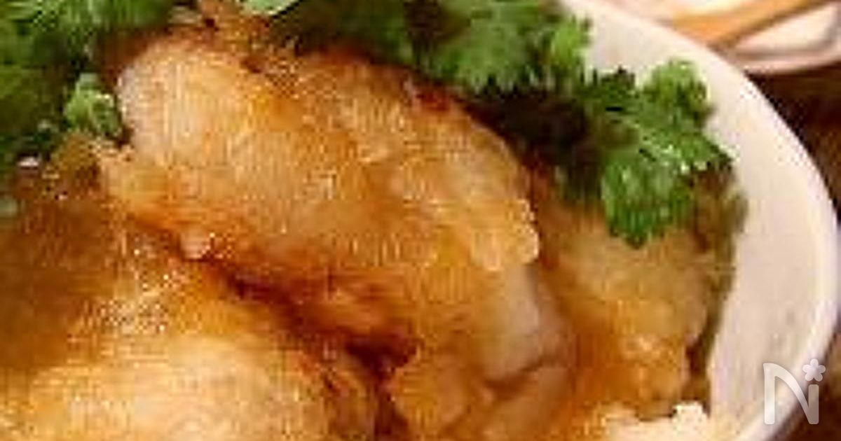 ニョクマム味のタラの唐揚げ丼
