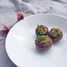 魚焼きグリルで簡単♪スタッフ・ド・マッシュルームのグリル