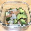 ななの作ってみた!投稿(サーモンとホタテとアボカドの柚子こしょう風味)